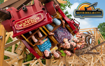 Outlaw Run barrel roll at Silver Dollar City, Branson, Mo